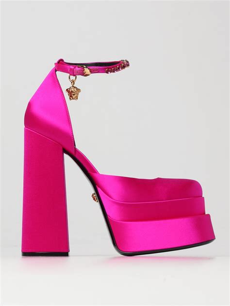 versace heels pink